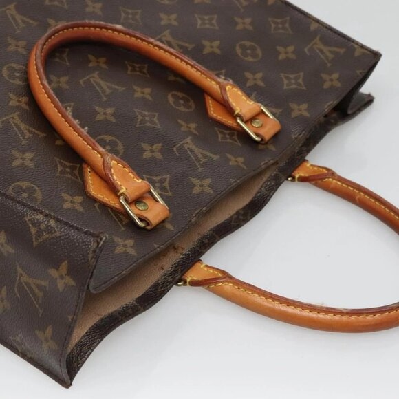 LOUIS VUITTON Monogram Sac Plat Hand Bag M51140 LV Auth 129224 - Picture 6 of 16